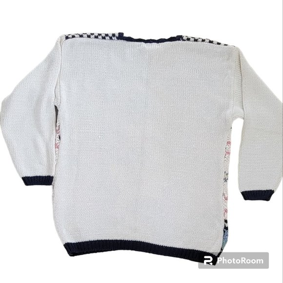 Vintage Fisherman Knit Cable OverSized Chunky Sweater Size Large - Picture 5 of 9